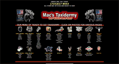 Desktop Screenshot of macstaxidermy.com