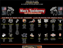Tablet Screenshot of macstaxidermy.com